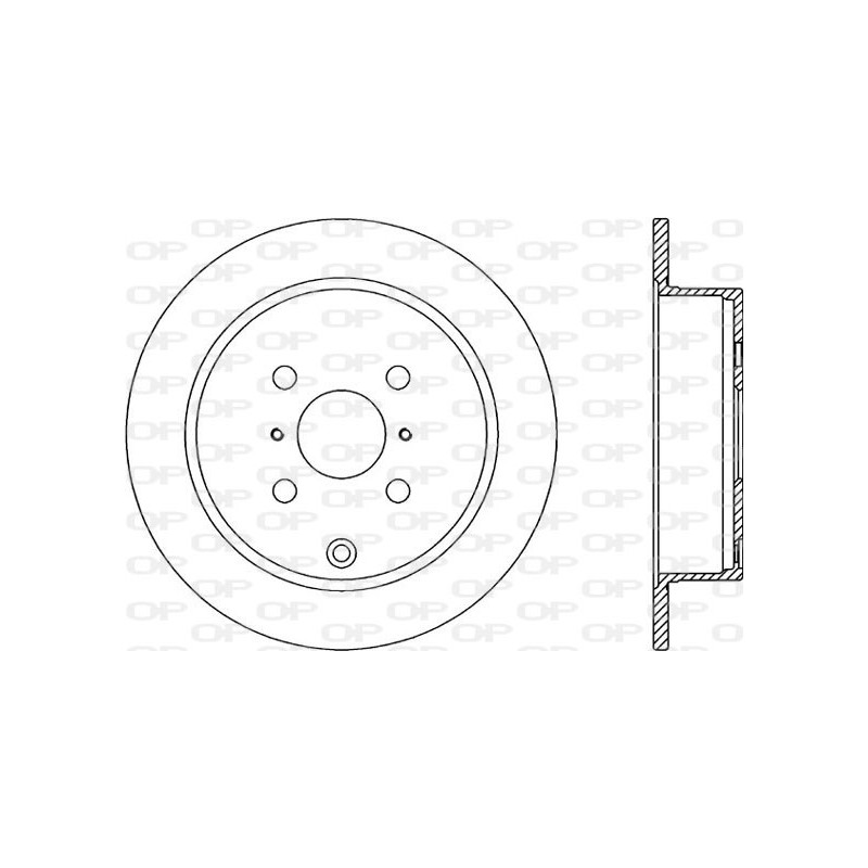 Jeu de 2 disques de frein OPEN PARTS