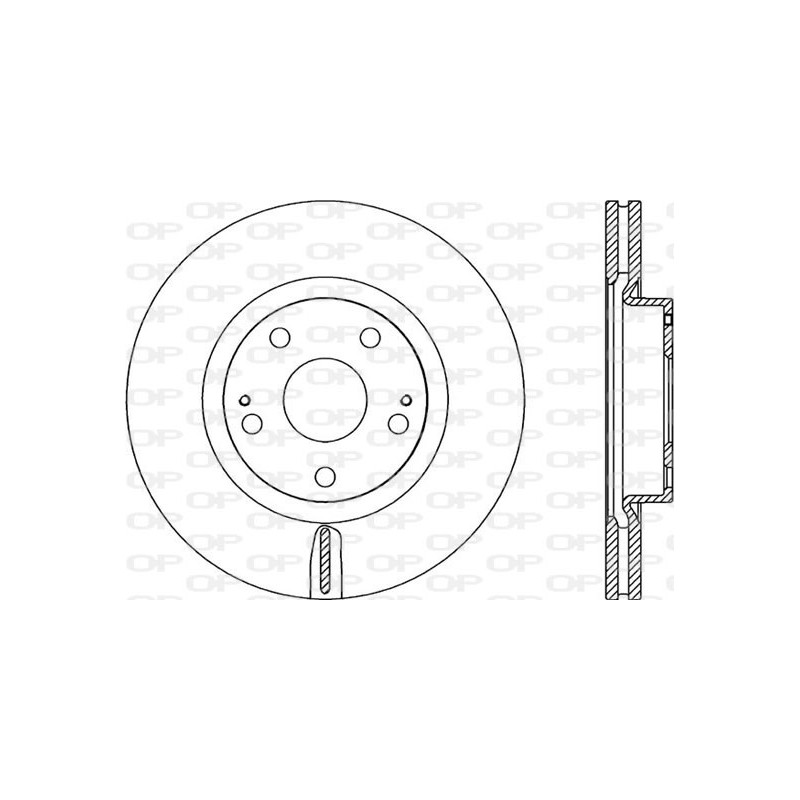 Jeu de 2 disques de frein OPEN PARTS