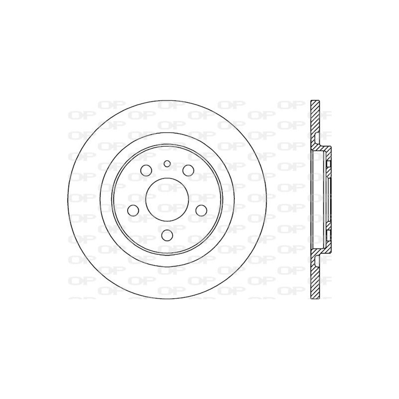 Jeu de 2 disques de frein OPEN PARTS
