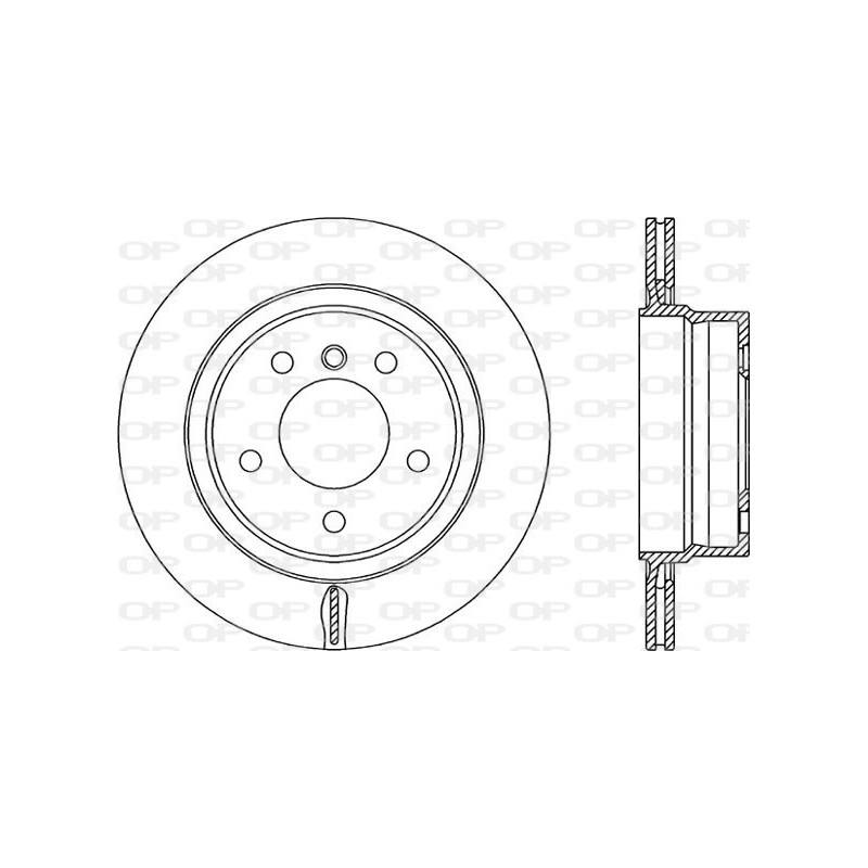 Jeu de 2 disques de frein OPEN PARTS