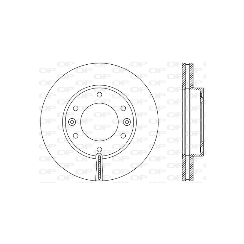 Jeu de 2 disques de frein OPEN PARTS