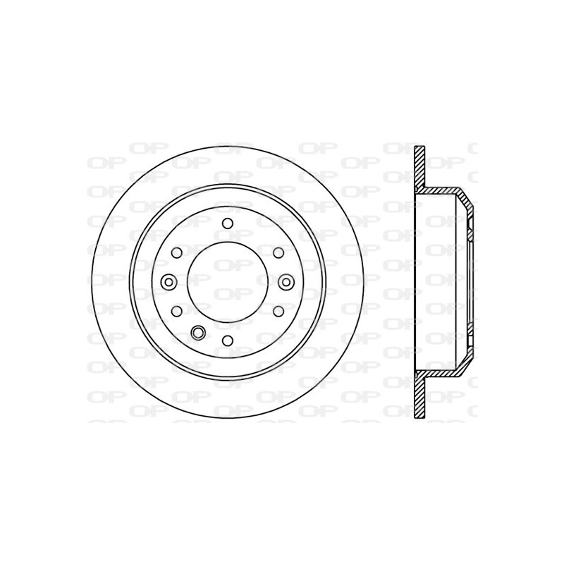 Jeu de 2 disques de frein OPEN PARTS