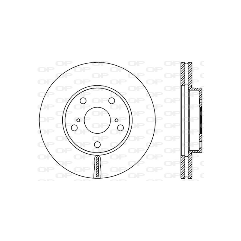 Jeu de 2 disques de frein OPEN PARTS