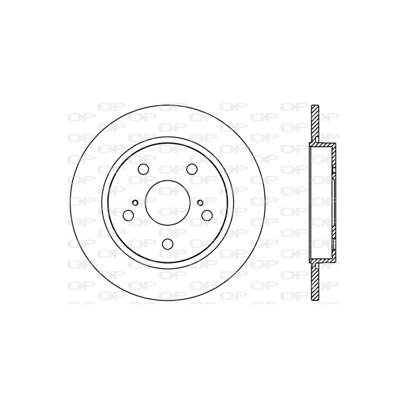 Jeu de 2 disques de frein OPEN PARTS