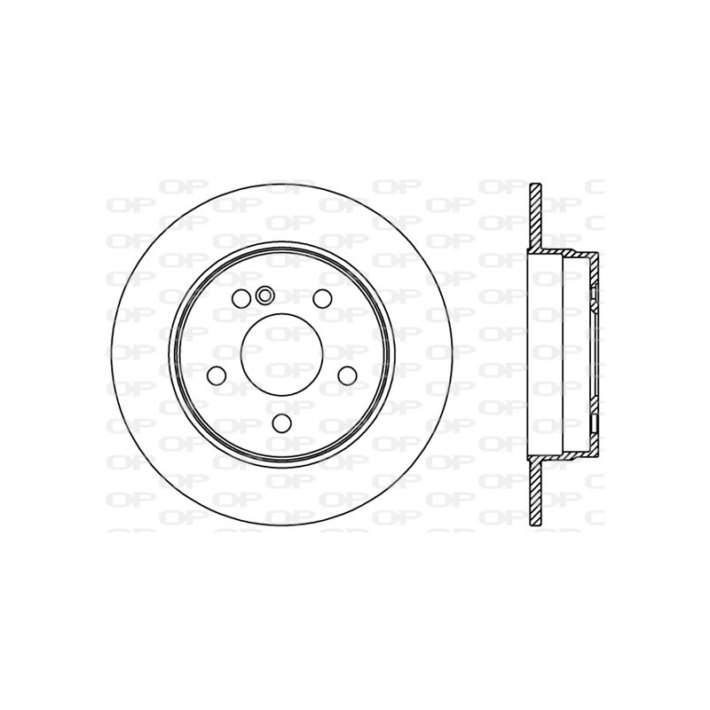 Jeu de 2 disques de frein OPEN PARTS