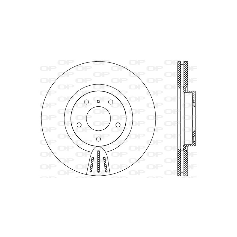Jeu de 2 disques de frein OPEN PARTS
