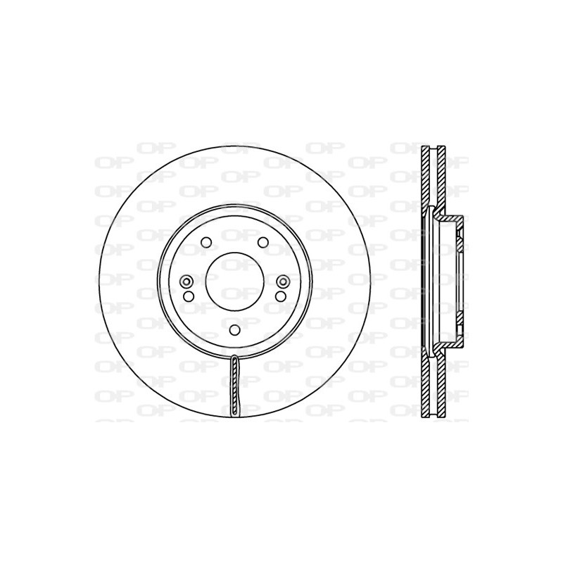 Jeu de 2 disques de frein OPEN PARTS