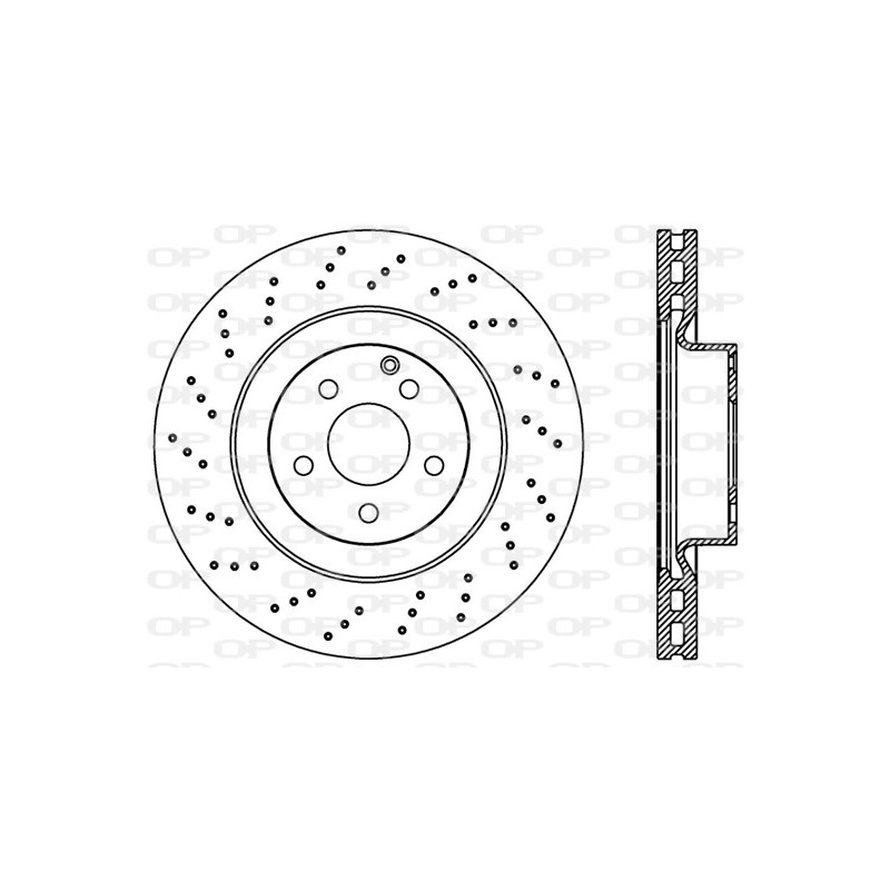 Jeu de 2 disques de frein OPEN PARTS