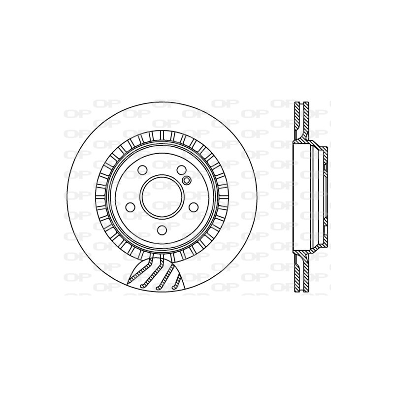 Jeu de 2 disques de frein OPEN PARTS