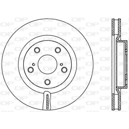 Jeu de 2 disques de frein OPEN PARTS