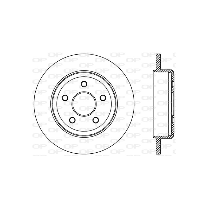 Jeu de 2 disques de frein OPEN PARTS