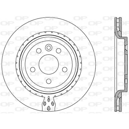 Jeu de 2 disques de frein OPEN PARTS