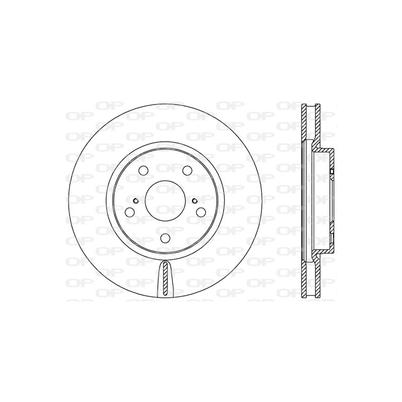 Jeu de 2 disques de frein OPEN PARTS