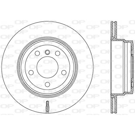 Jeu de 2 disques de frein OPEN PARTS