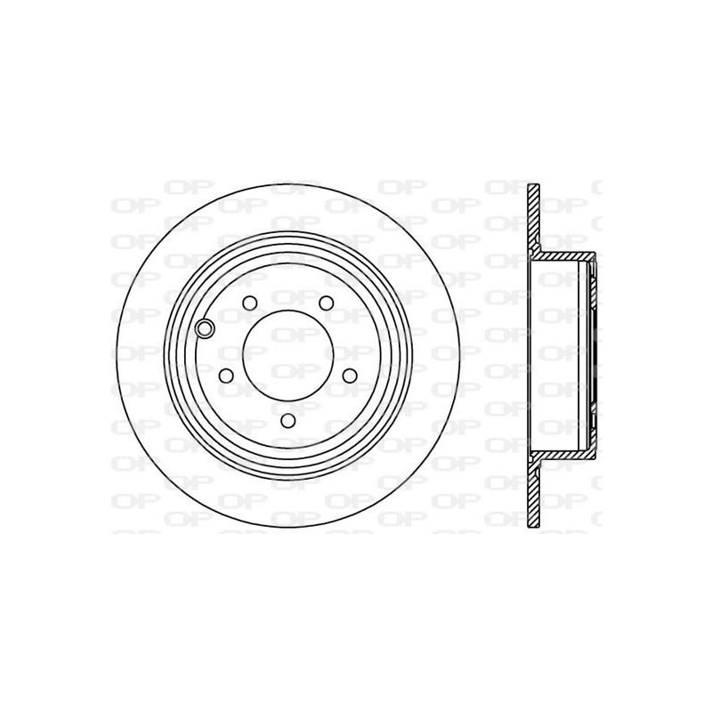 Jeu de 2 disques de frein OPEN PARTS