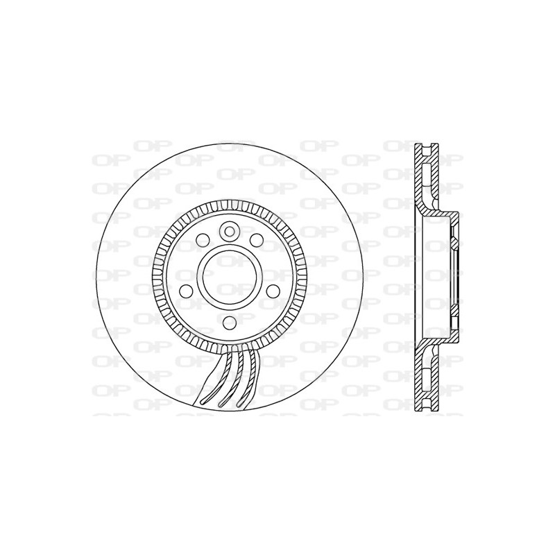 Jeu de 2 disques de frein OPEN PARTS