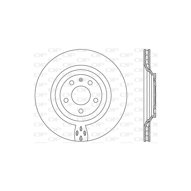 Jeu de 2 disques de frein OPEN PARTS