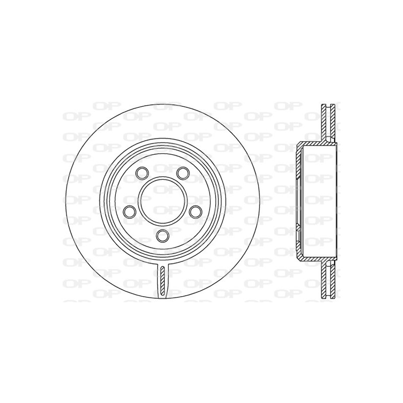 Jeu de 2 disques de frein OPEN PARTS