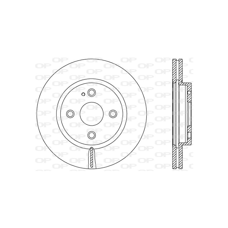 Jeu de 2 disques de frein OPEN PARTS