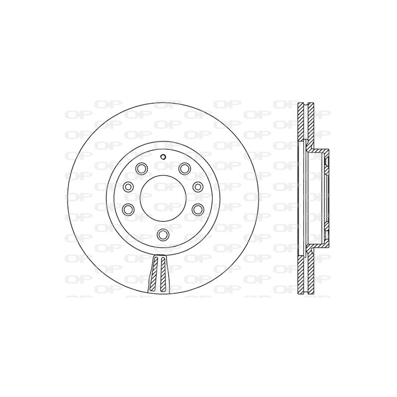Jeu de 2 disques de frein OPEN PARTS