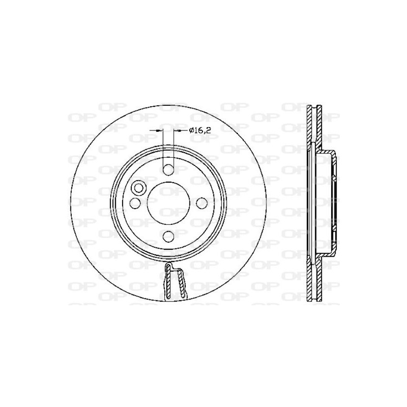 Jeu de 2 disques de frein OPEN PARTS