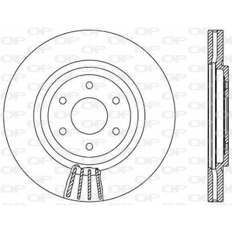 Jeu de 2 disques de frein...