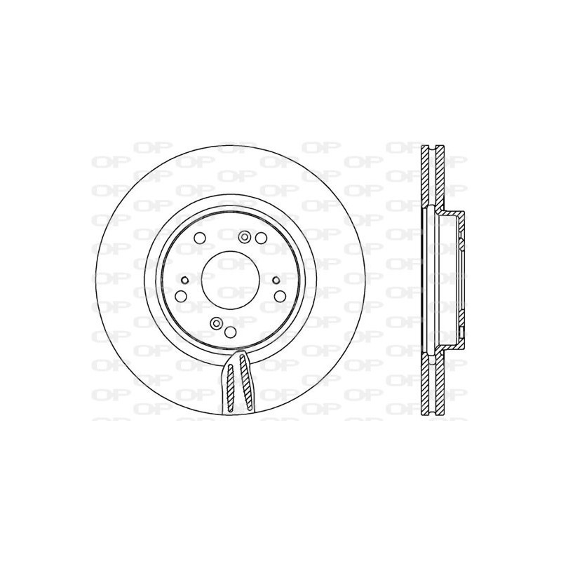 Jeu de 2 disques de frein OPEN PARTS