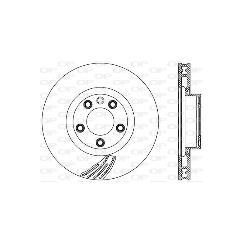 Jeu de 2 disques de frein OPEN PARTS