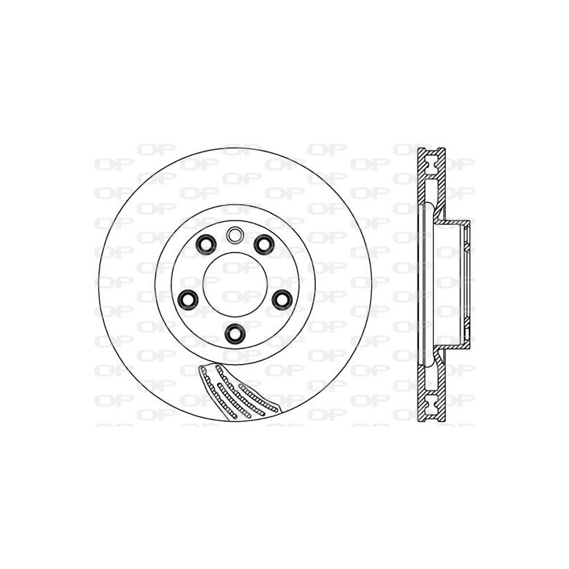 Jeu de 2 disques de frein OPEN PARTS