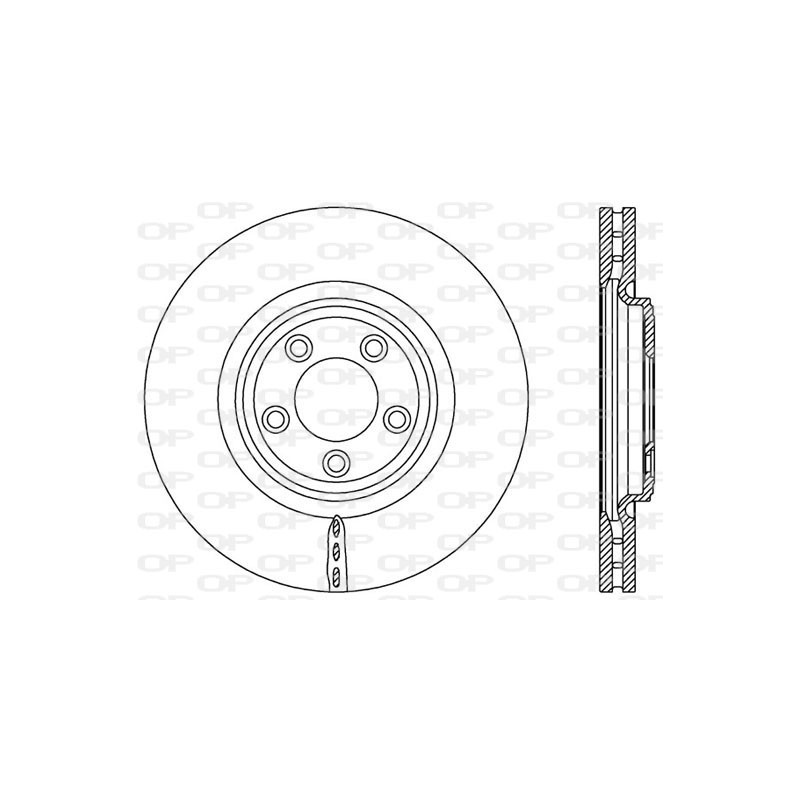 Jeu de 2 disques de frein OPEN PARTS