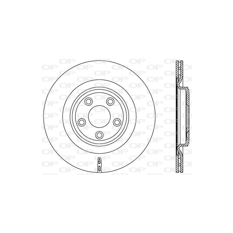 Jeu de 2 disques de frein OPEN PARTS