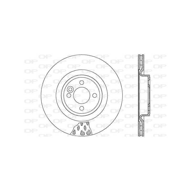 Jeu de 2 disques de frein OPEN PARTS