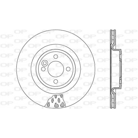 Jeu de 2 disques de frein OPEN PARTS