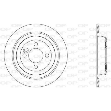 Jeu de 2 disques de frein OPEN PARTS