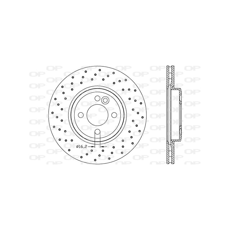 Jeu de 2 disques de frein OPEN PARTS