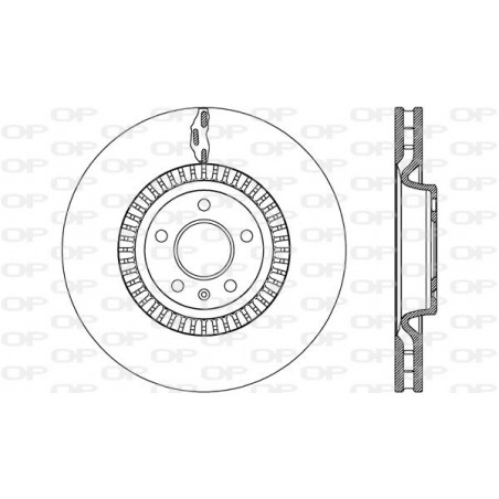 Jeu de 2 disques de frein OPEN PARTS