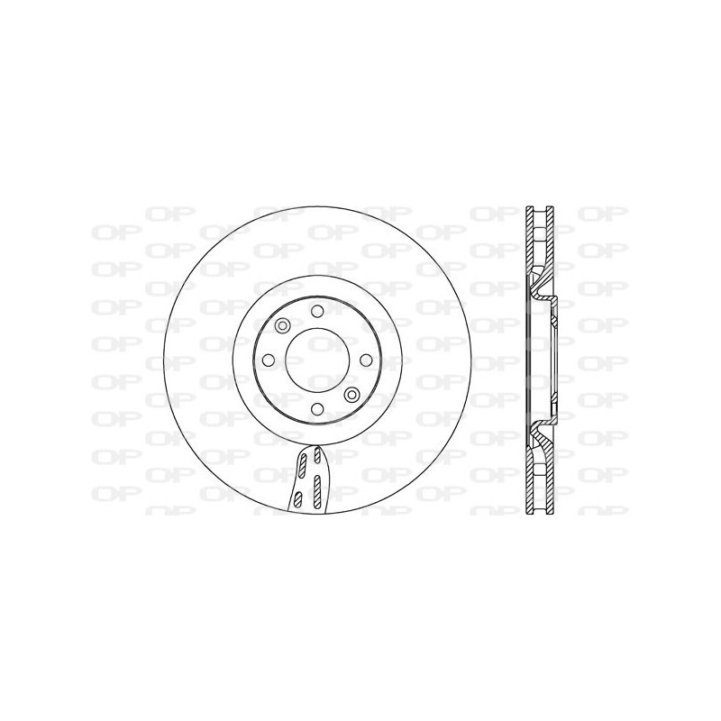 Jeu de 2 disques de frein OPEN PARTS