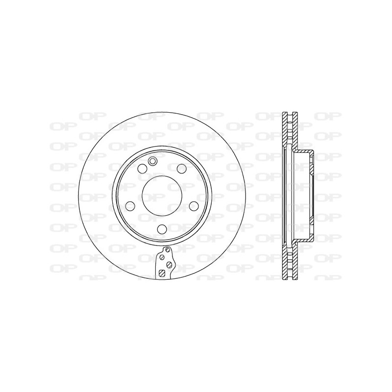 Jeu de 2 disques de frein OPEN PARTS