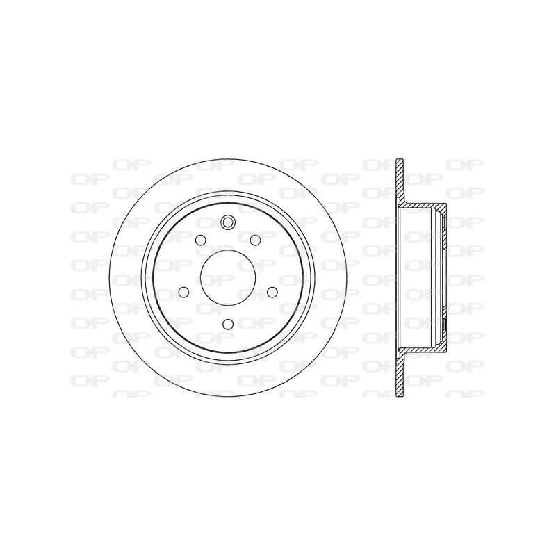 Jeu de 2 disques de frein OPEN PARTS