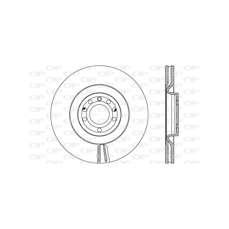 Jeu de 2 disques de frein OPEN PARTS