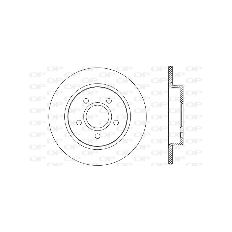 Jeu de 2 disques de frein OPEN PARTS