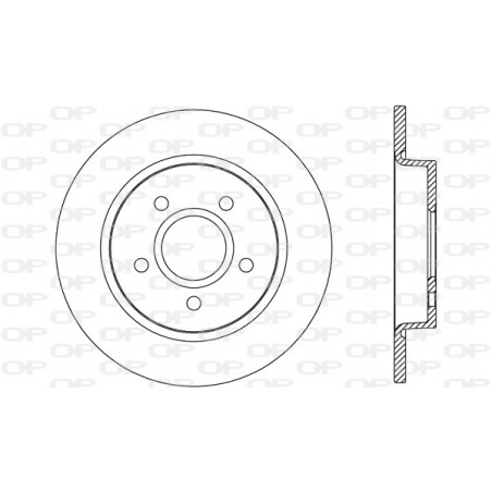 Jeu de 2 disques de frein OPEN PARTS