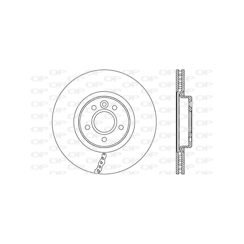 Jeu de 2 disques de frein OPEN PARTS