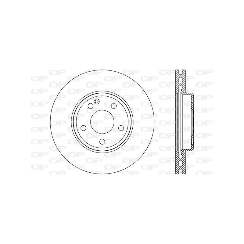 Jeu de 2 disques de frein OPEN PARTS