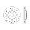 Jeu de 2 disques de frein OPEN PARTS