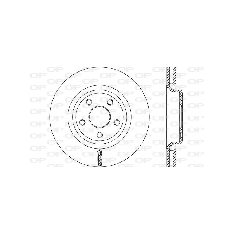 Jeu de 2 disques de frein OPEN PARTS