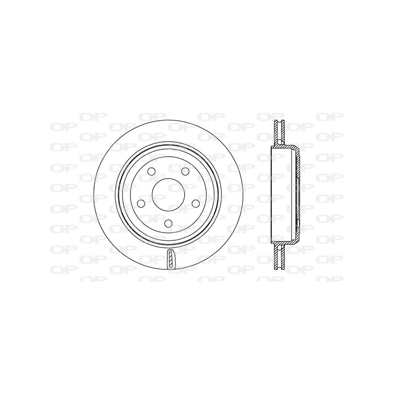 Jeu de 2 disques de frein OPEN PARTS