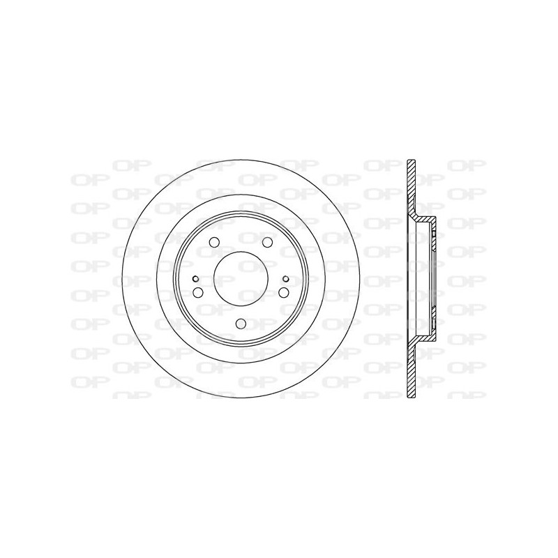 Jeu de 2 disques de frein OPEN PARTS