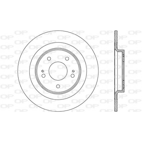 Jeu de 2 disques de frein OPEN PARTS