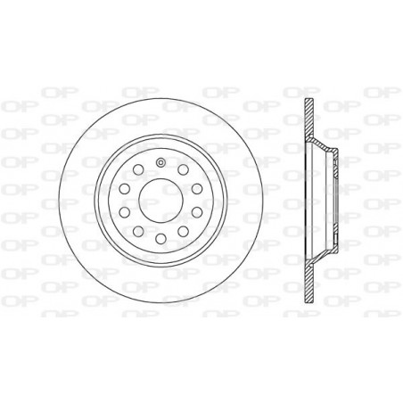 Jeu de 2 disques de frein OPEN PARTS